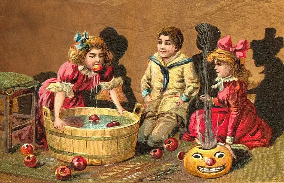 Irish history of bobbing for apples